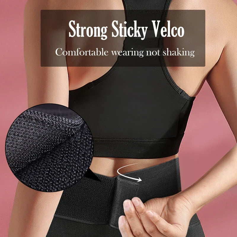 Trail Running Waist Belt Bag Gym Fitness Fanny Pack Elastic Waistband Double Zipper Pocket Racing Bag Sport Phone Case Bag