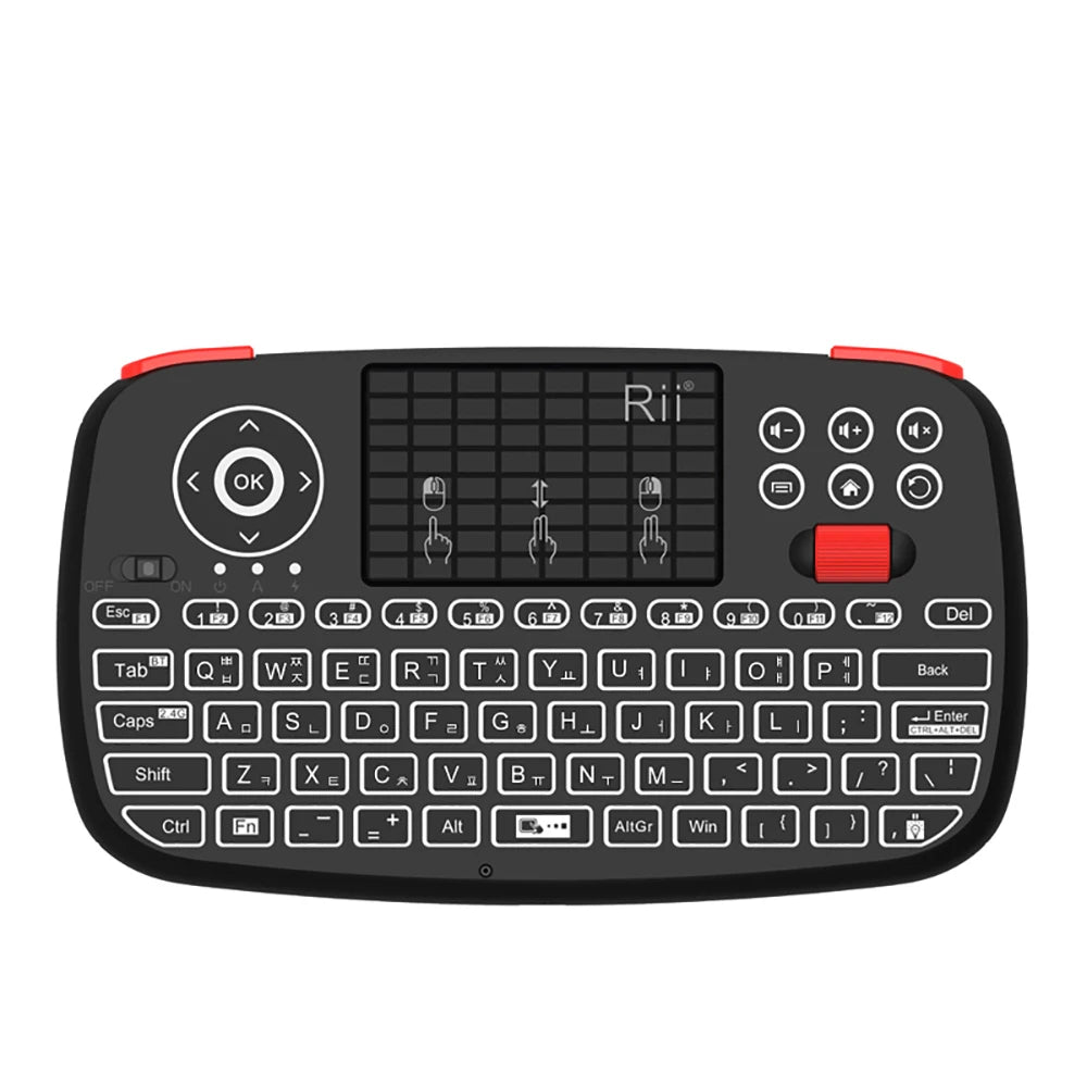 I4 Mini Bluetooth Wireless Keyboard with Touchpad 2.4Ghz Backlit Mouse Remote Control for Windows Android TV Box Smart TV