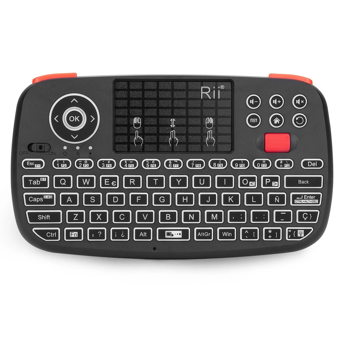I4 Mini Bluetooth Wireless Keyboard with Touchpad 2.4Ghz Backlit Mouse Remote Control for Windows Android TV Box Smart TV