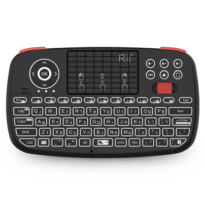 I4 Mini Bluetooth Wireless Keyboard with Touchpad 2.4Ghz Backlit Mouse Remote Control for Windows Android TV Box Smart TV