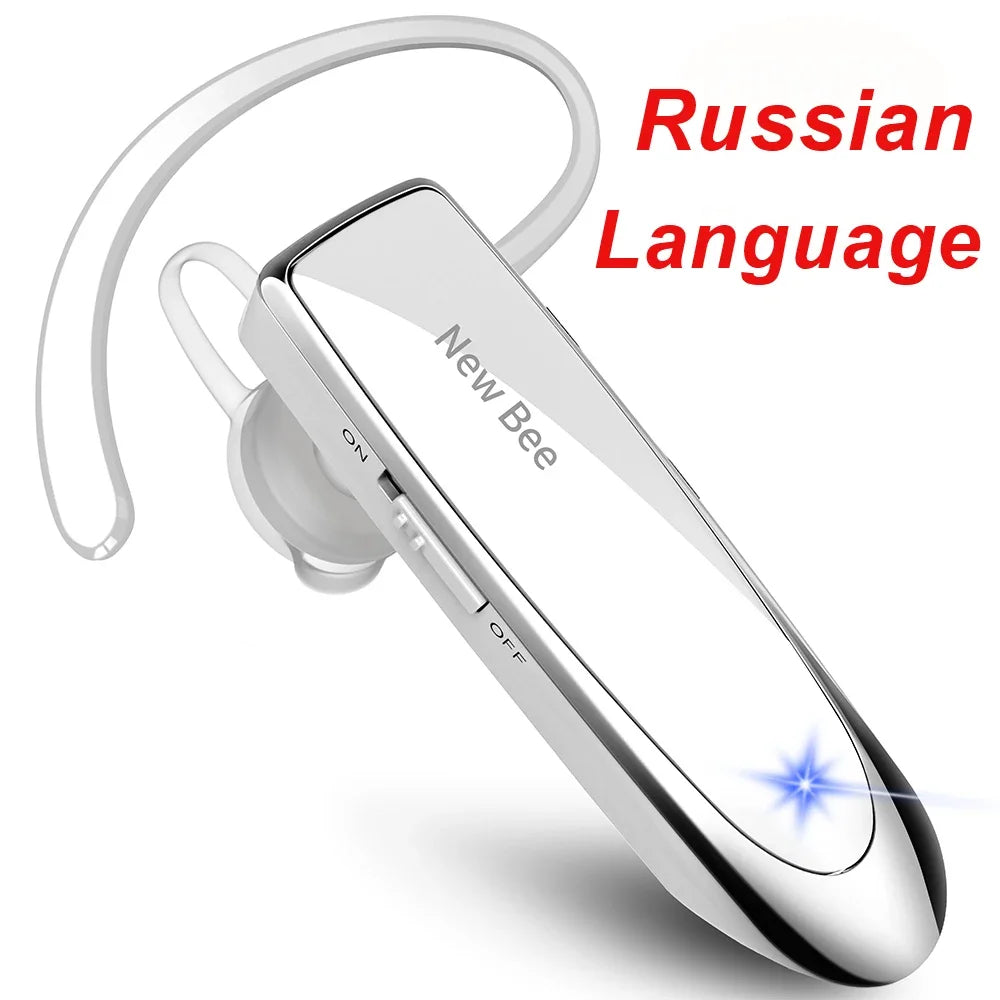 Bluetooth Headset Wireless Earphones Headphones with Mic 24Hrs Earbuds Single Earpiece Mini Handsfree for Driver Office