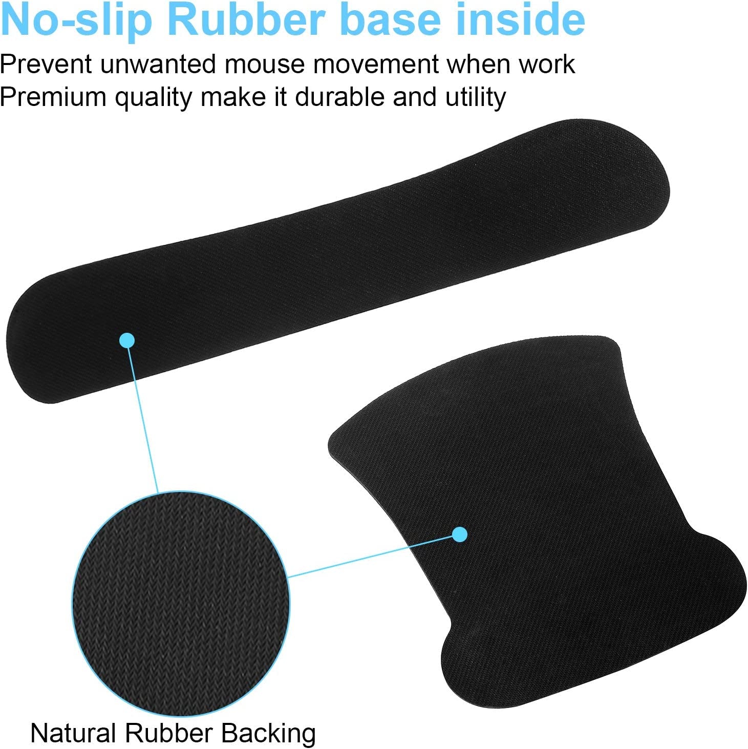 3 in 1 Ergonomic Mouse Pad with Wrist Support and Keyboard Wrist Rest Pad Set with Coaster,  Wrist Pad with Non-Slip Rubber Base and Raised Memory Foam, Easy Typing & Pain Relief, Forest Starry
