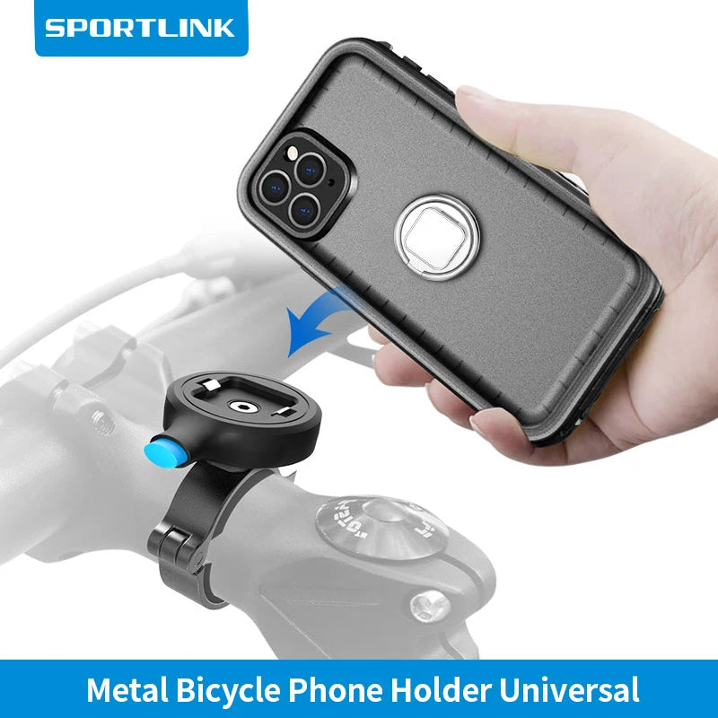 SPORTLINK Bicycle Moto Phone Holder for Iphone 12 Samsung  Mobile Cellphone Mount Bike Handlebar Clip Stand GPS Bracket