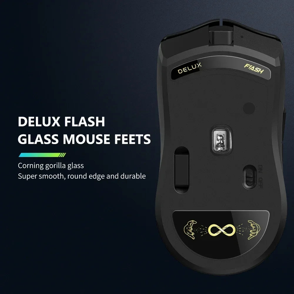 M800 PRO PAW3395 Wireless Gaming Mouse Bluetooth Tri-Mode Connection 26000DPI Huano Pink Switches Macro Mice for PC Gamer
